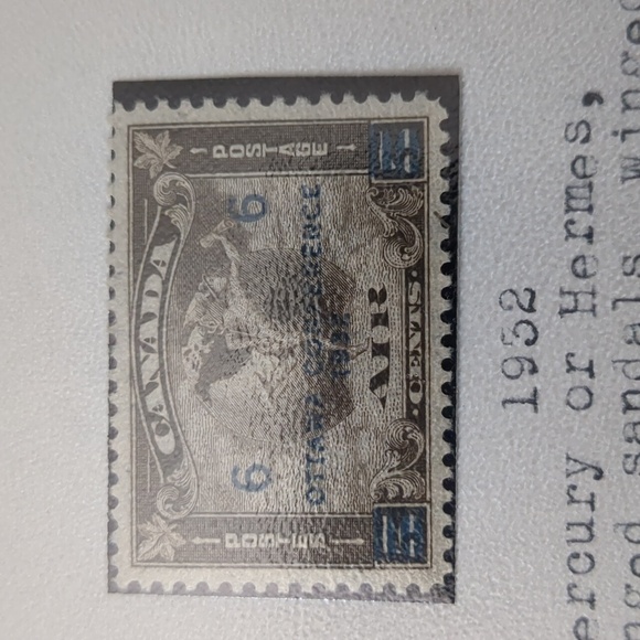 Vintage Aerial Stamp Collection Display Sheet - Picture 4 of 5